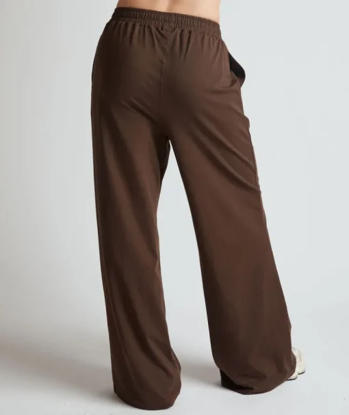 Soft Wide Leg Lounge Trousers - Espresso
