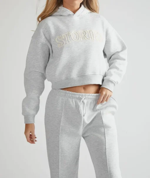 Stories Hoodie - Grey Marl