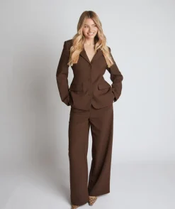 Tailored Trousers - Chocolate Brown