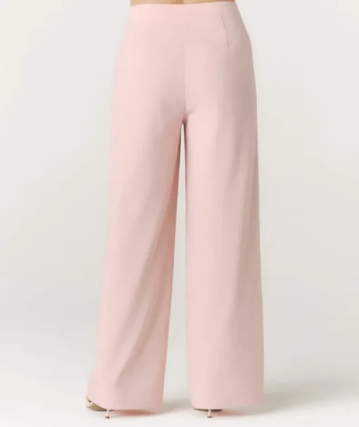 Tailored Wide Leg Trouser - Pink