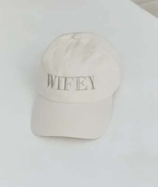 Wifey Embroidered Baseball Cap - Champagne