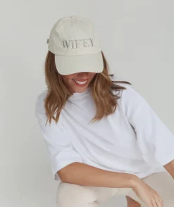 Wifey Embroidered Baseball Cap - Champagne