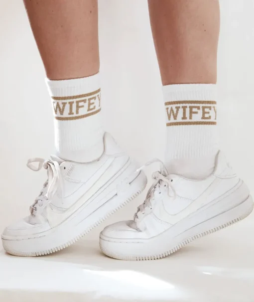 Wifey Socks - Gold