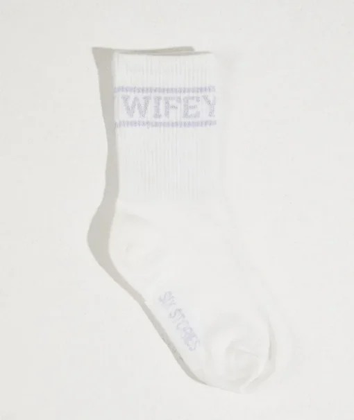 Wifey Socks - Silver