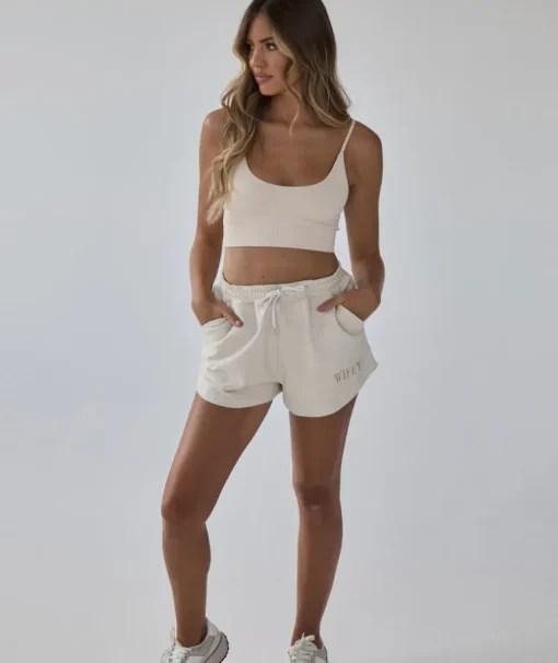 Wifey Statement Shorts - Champagne