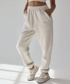 Wifey Statement Sweatpants - Champagne