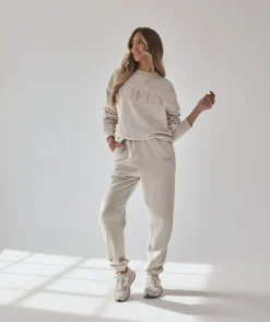 Wifey Statement Sweatpants - Champagne