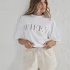 Wifey Statement Tee - White